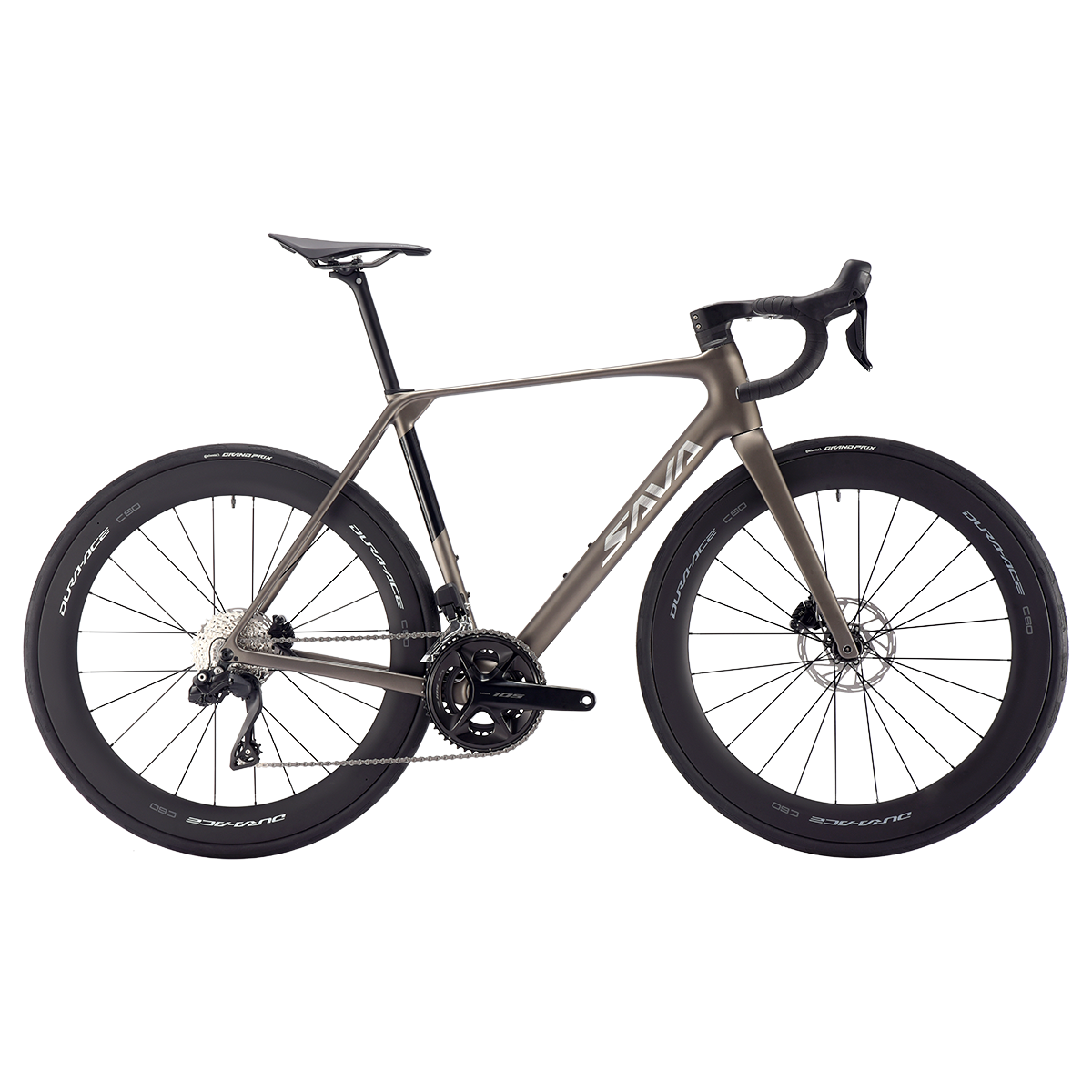 Sava bicicleta de estrada de carbono completo integrado guiador de carbono dura ace di2 24 velocidades bicicleta de corrida