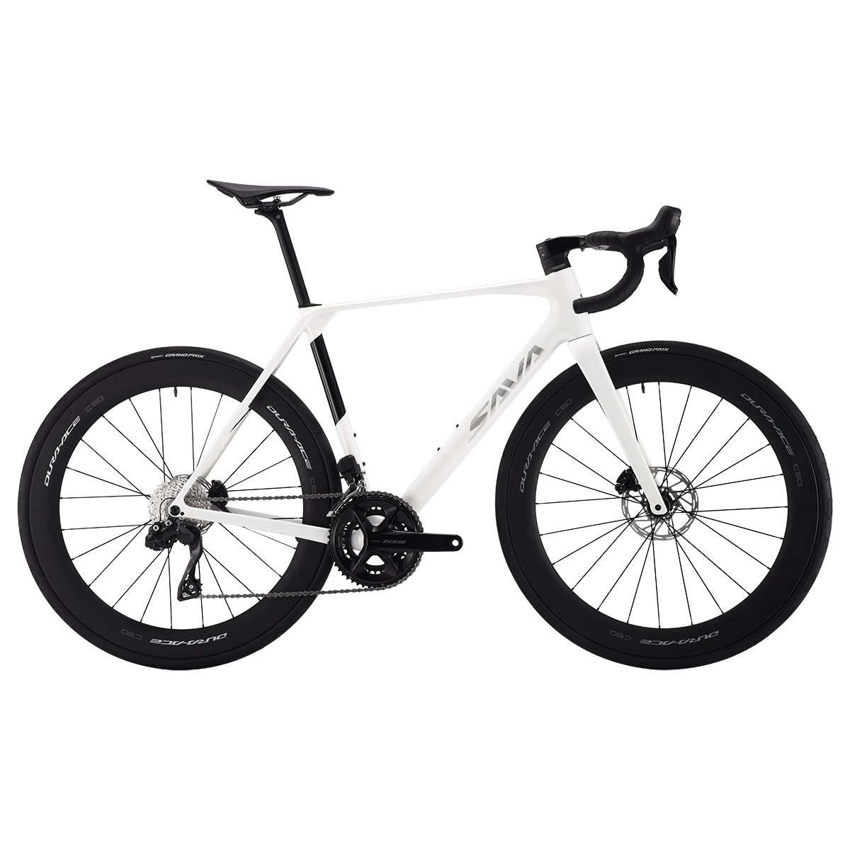 Sava bicicleta de estrada de carbono completo integrado guiador de carbono dura ace di2 24 velocidades bicicleta de corrida