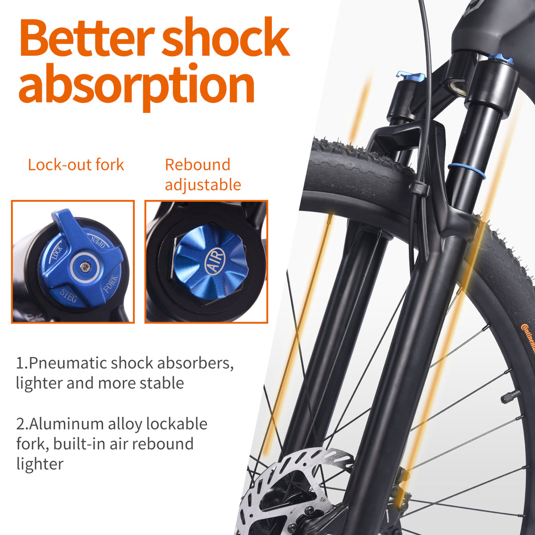 Air suspension fork|lock out fork|100 mm travel fork|SAVA Carbon Bike
