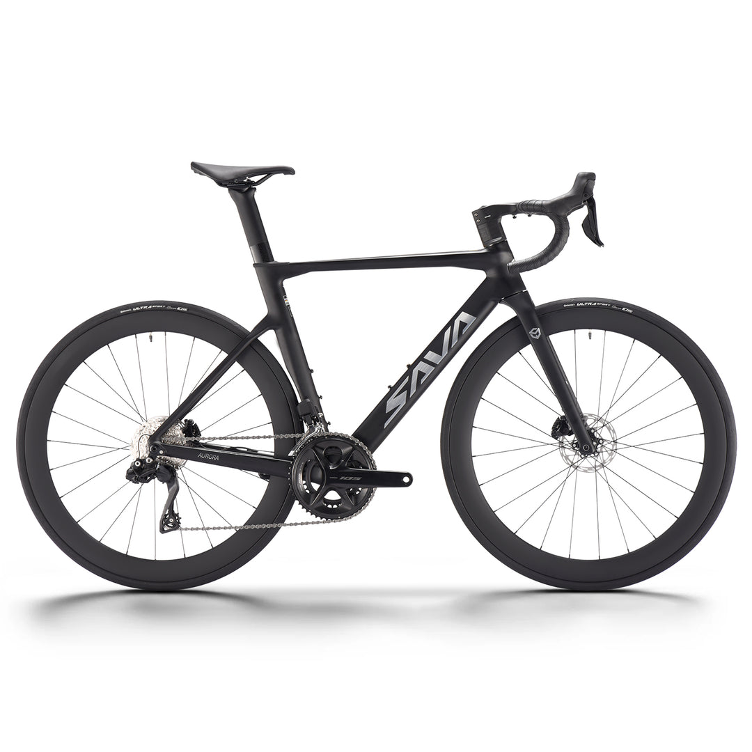 SAVA Aurora 7.2 Full Carbon Road Bike 24 Speed-Hydraulic-Shimano 105 R7120, White / 56cm / US Warehouse(Delivery within 3-7days)