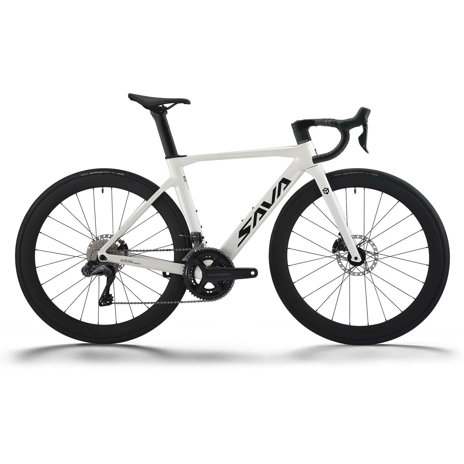 Aurora R8 Ultegra Di2 Full Carbon Road Bike-White
