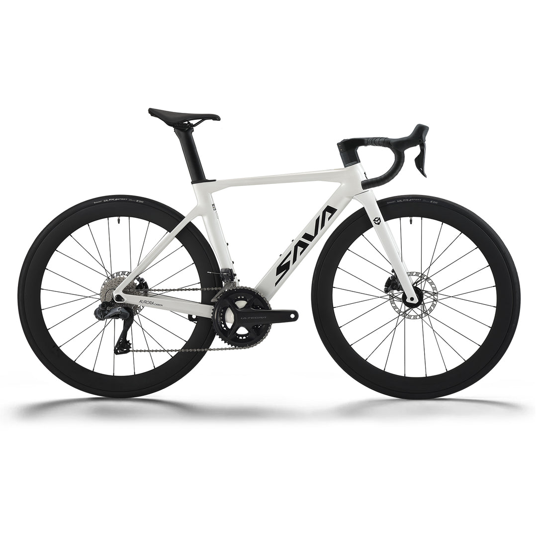 Aurora R8 Ultegra Di2 Full Carbon Road Bike-White