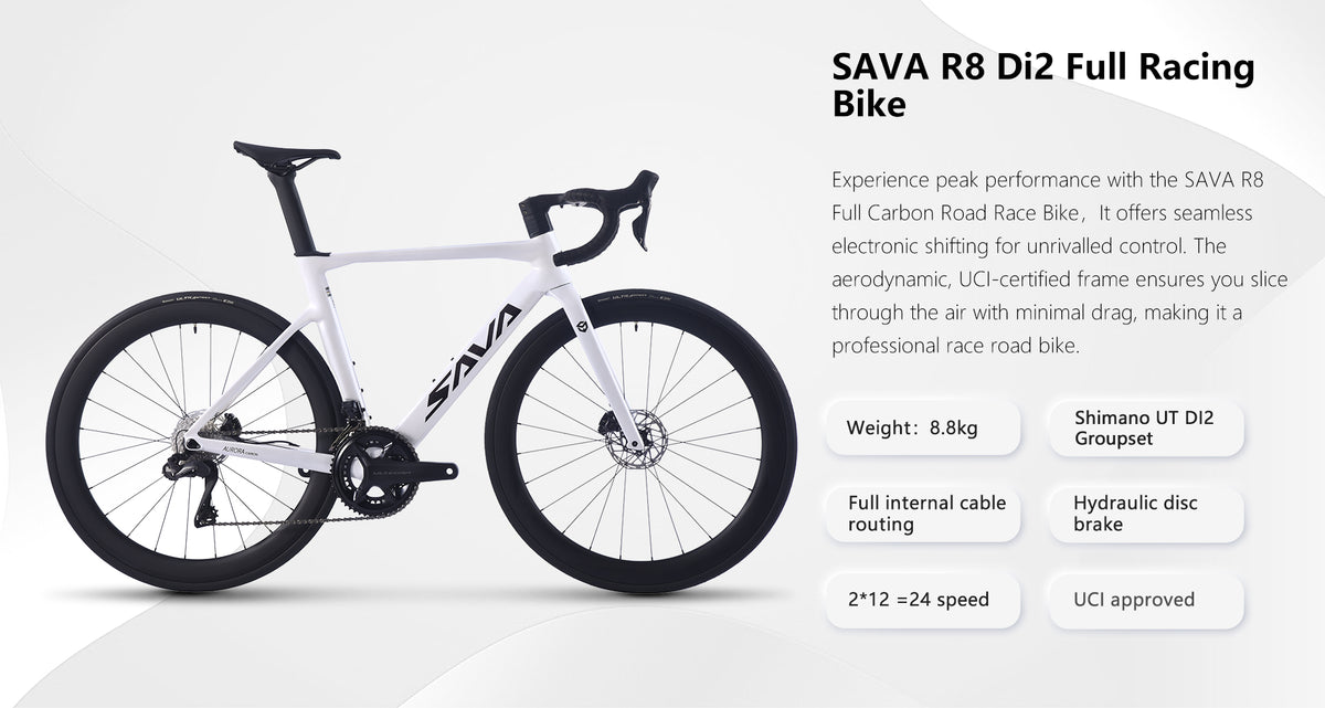 Aurora R8 Size Carbon Fiber Racing Bike|Shimano Ultegra Di2 Groupset|Aurora R8 – SAVA ...