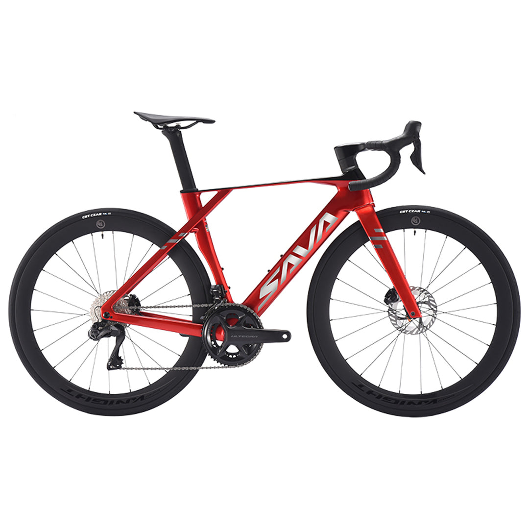 SAVA Blade R8-Ultegra Di2 Full Carbon Road Bike 24SP, Red / XS(5'1