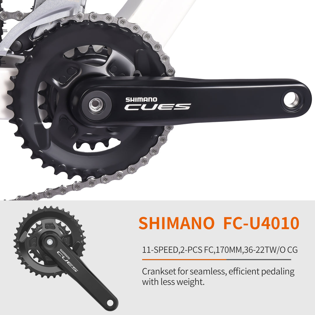 Double SHIMANO U4010 Crankset|SAVA Carbon Bike