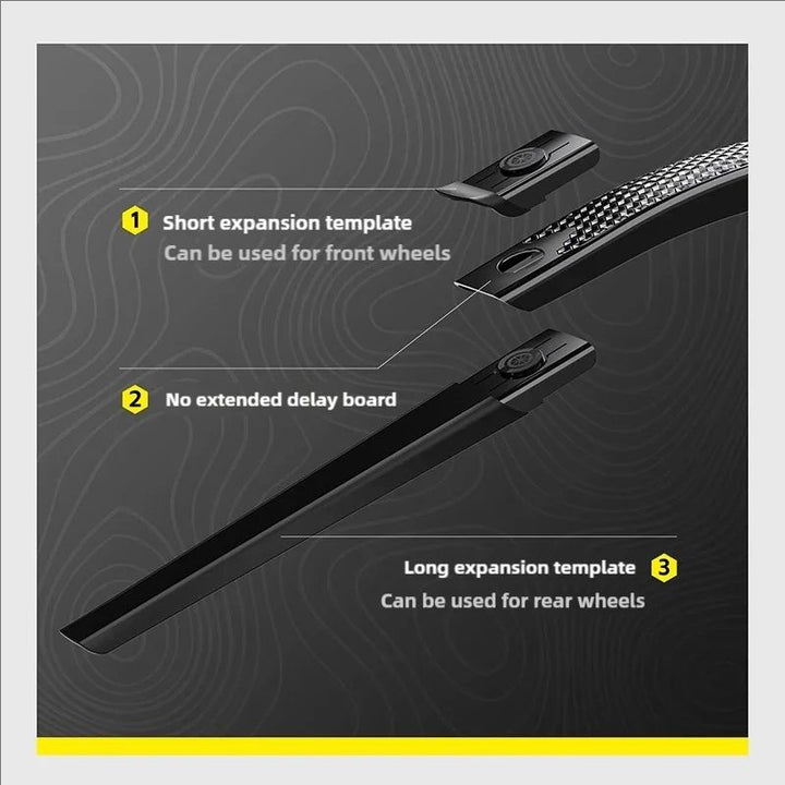 ENLEE EN-820 Road and Gravel Bike Fender Pair Black image 6