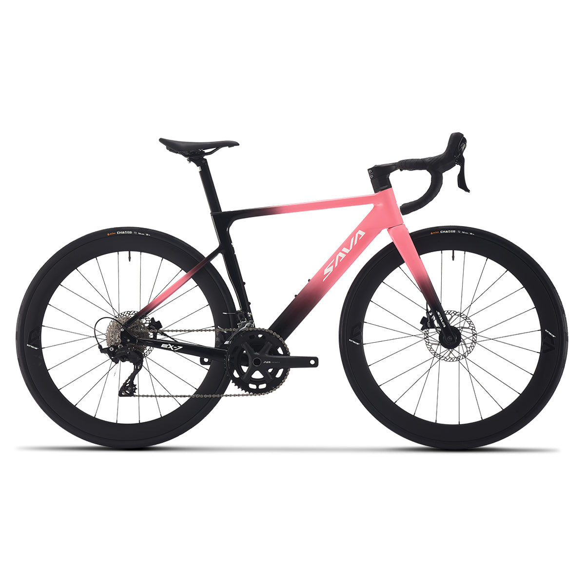 SAVA EX7-S Disc Brake Road Bike-Rosepink