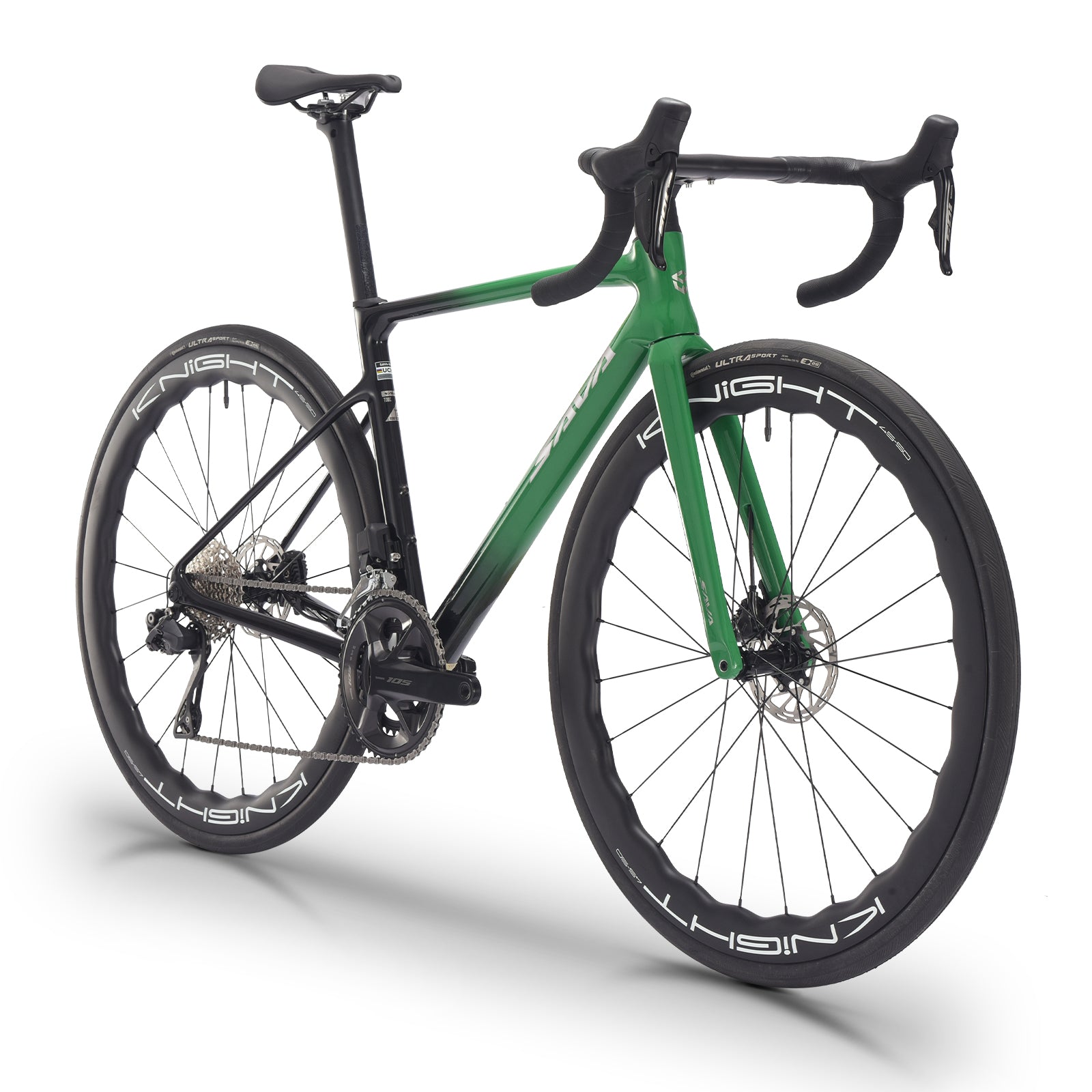 SAVA Falcon SLR7 full carbon road bike-shimano 105 di2 R7170-gradient green