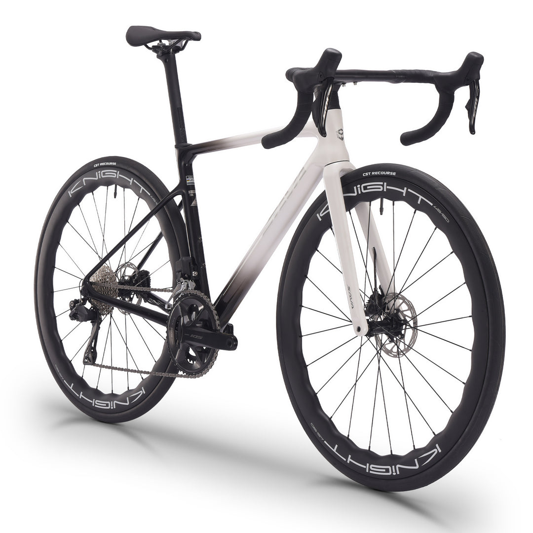 SAVA Falcon SLR7 panda color road bike side view