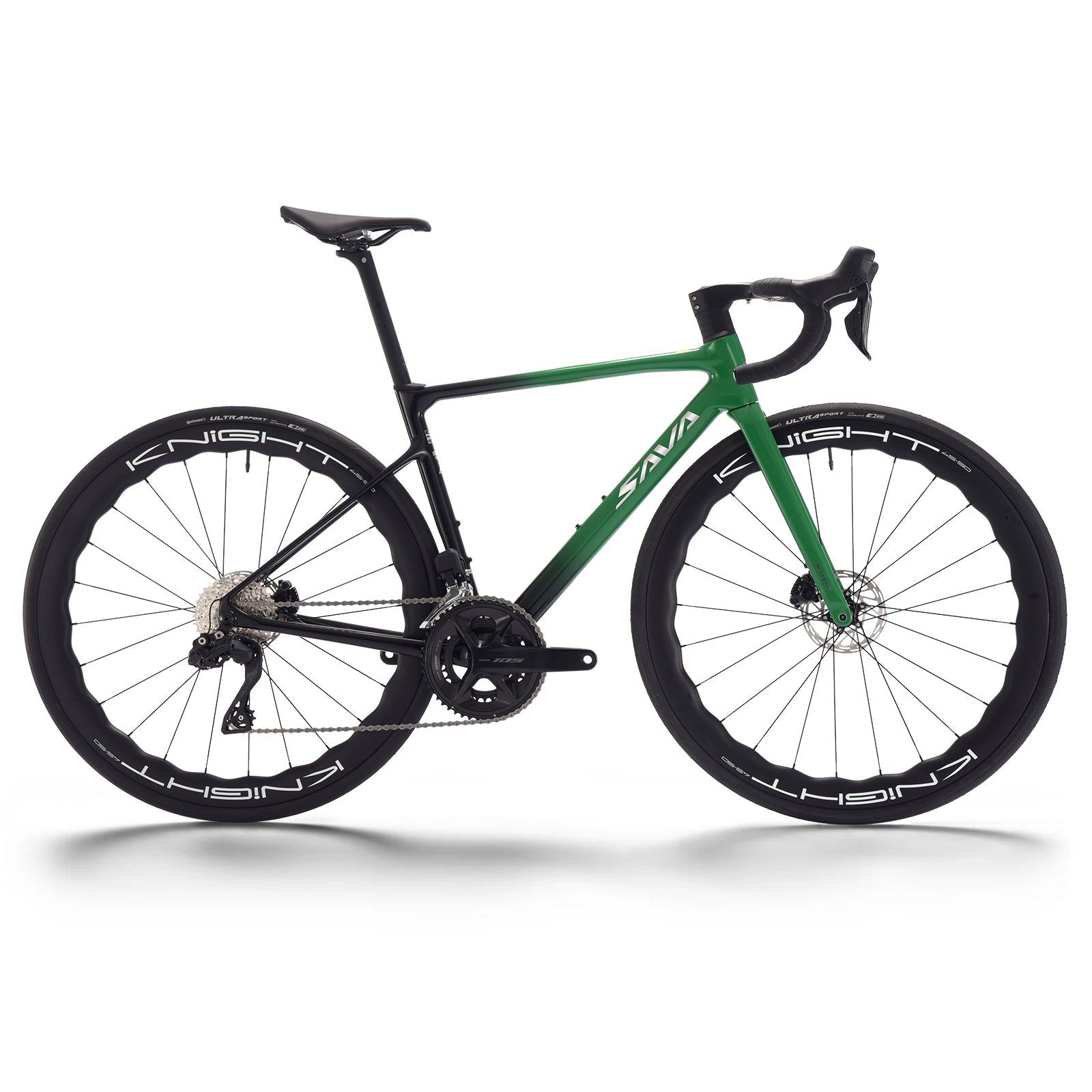 SAVA Falcon SLR7 full carbon road bike-shimano 105 di2 R7170-gradient green