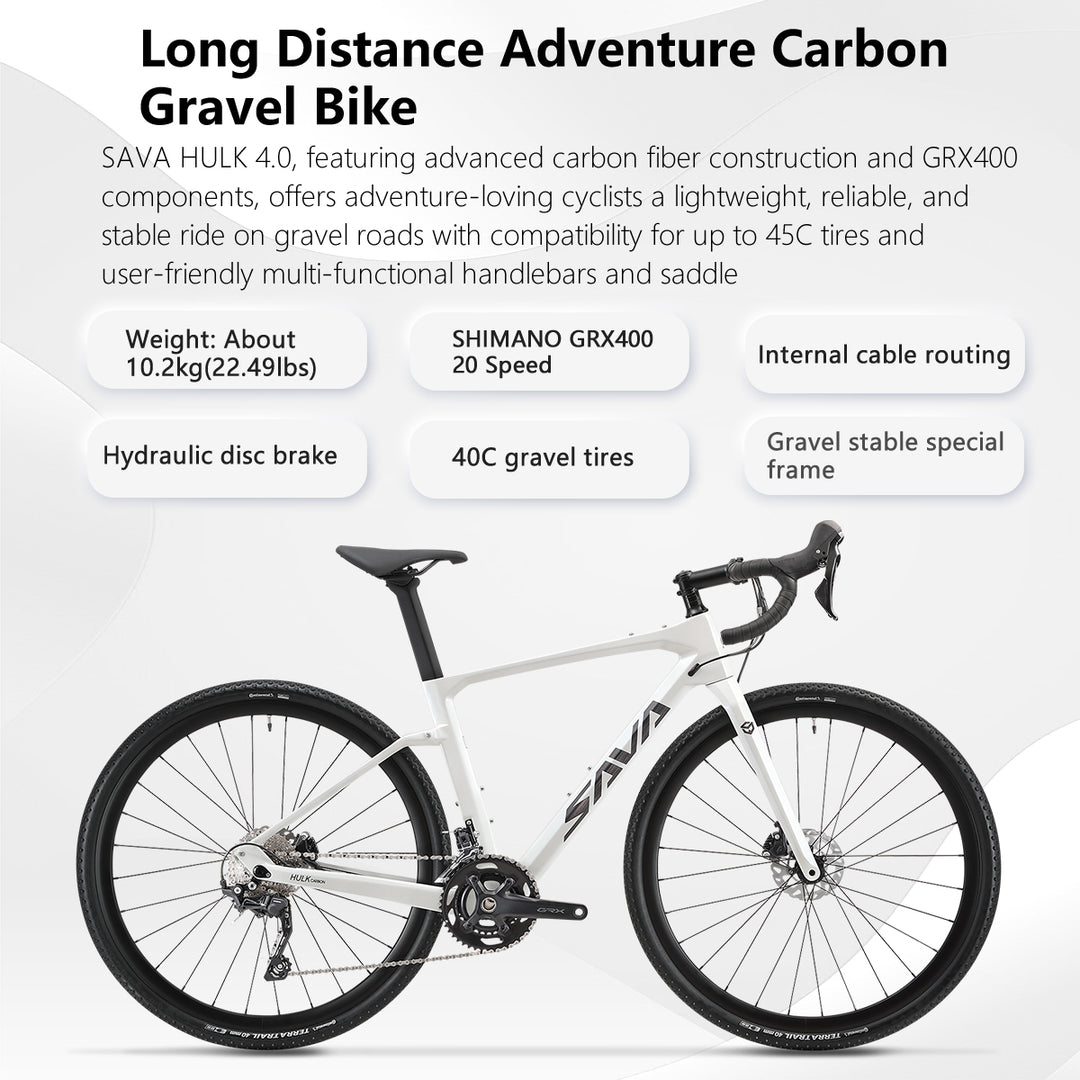 Lightweight Carbon Gravel Bike|GRX400 – SAVA
