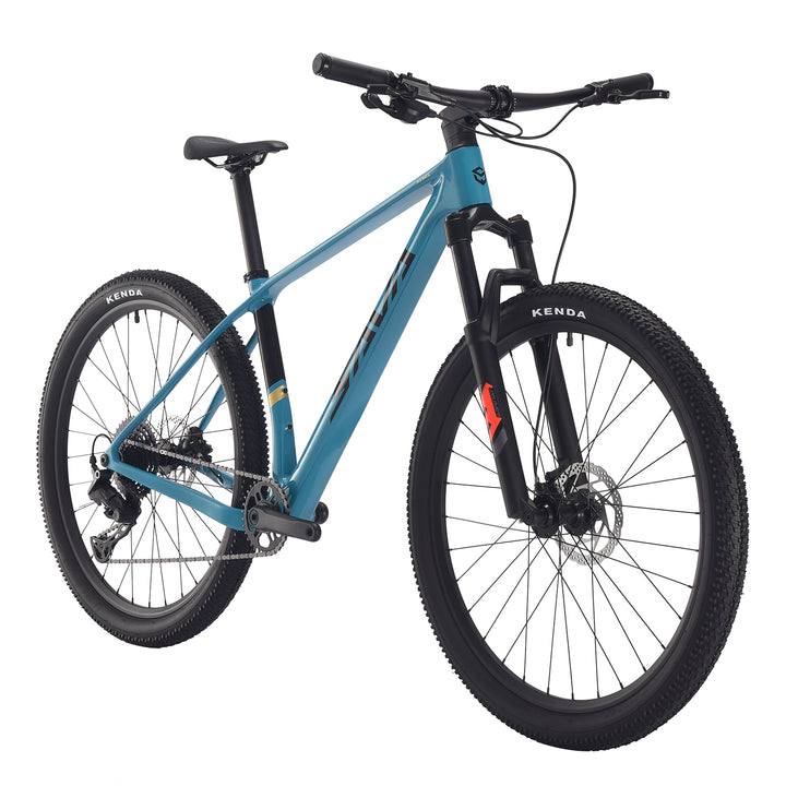 SAVA Lantop610 carbon fiber mountain bike|27.5-29inch wheels|Hydraulic disc brake-gulf blue