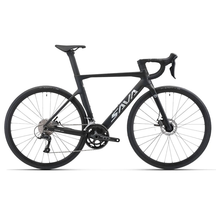 carbon road bike|shimano sora drivetrain|cable pull hydraulic disc brake