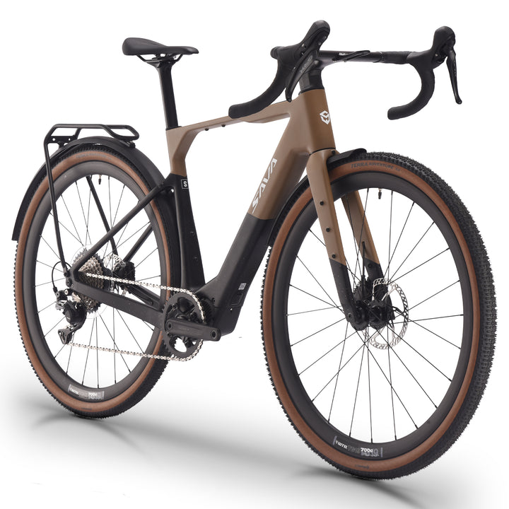SAVA Gelaro S6 Carbon Gravel E-bike-camel-Side