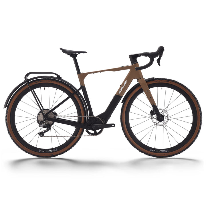SAVA Gelaro S6 Carbon Gravel E-bike-camel