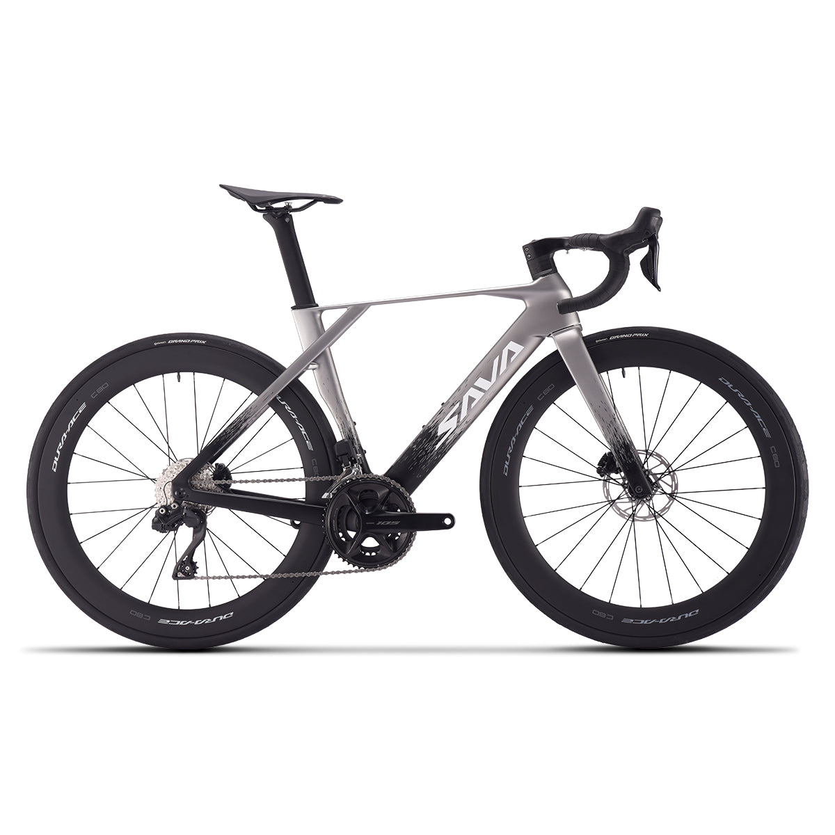 Sava bicicleta de estrada de carbono completo guiador integrado bicicleta de corrida com conjunto de grupos shimano di2 r8170