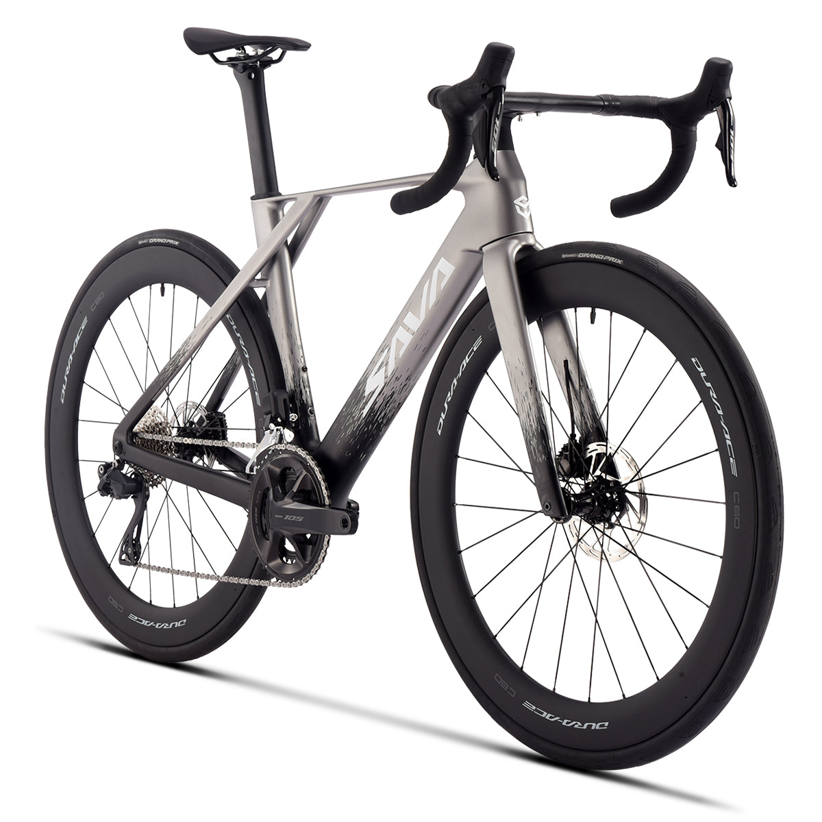 Sava bicicleta de estrada de carbono completo guiador integrado bicicleta de corrida com conjunto de grupos shimano di2 r8170