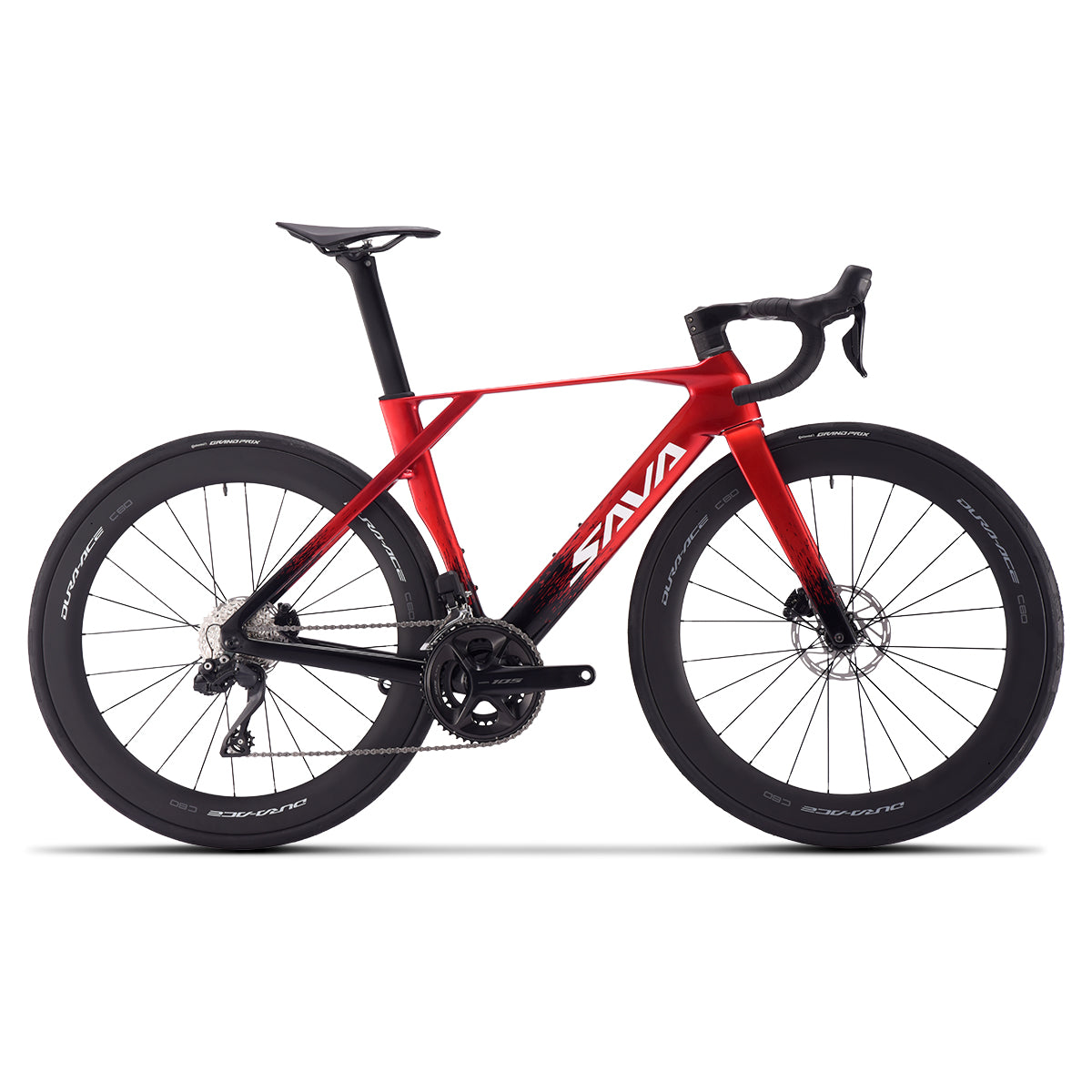 Sava bicicleta de estrada de carbono completo guiador integrado bicicleta de corrida com conjunto de grupos shimano di2 r8170