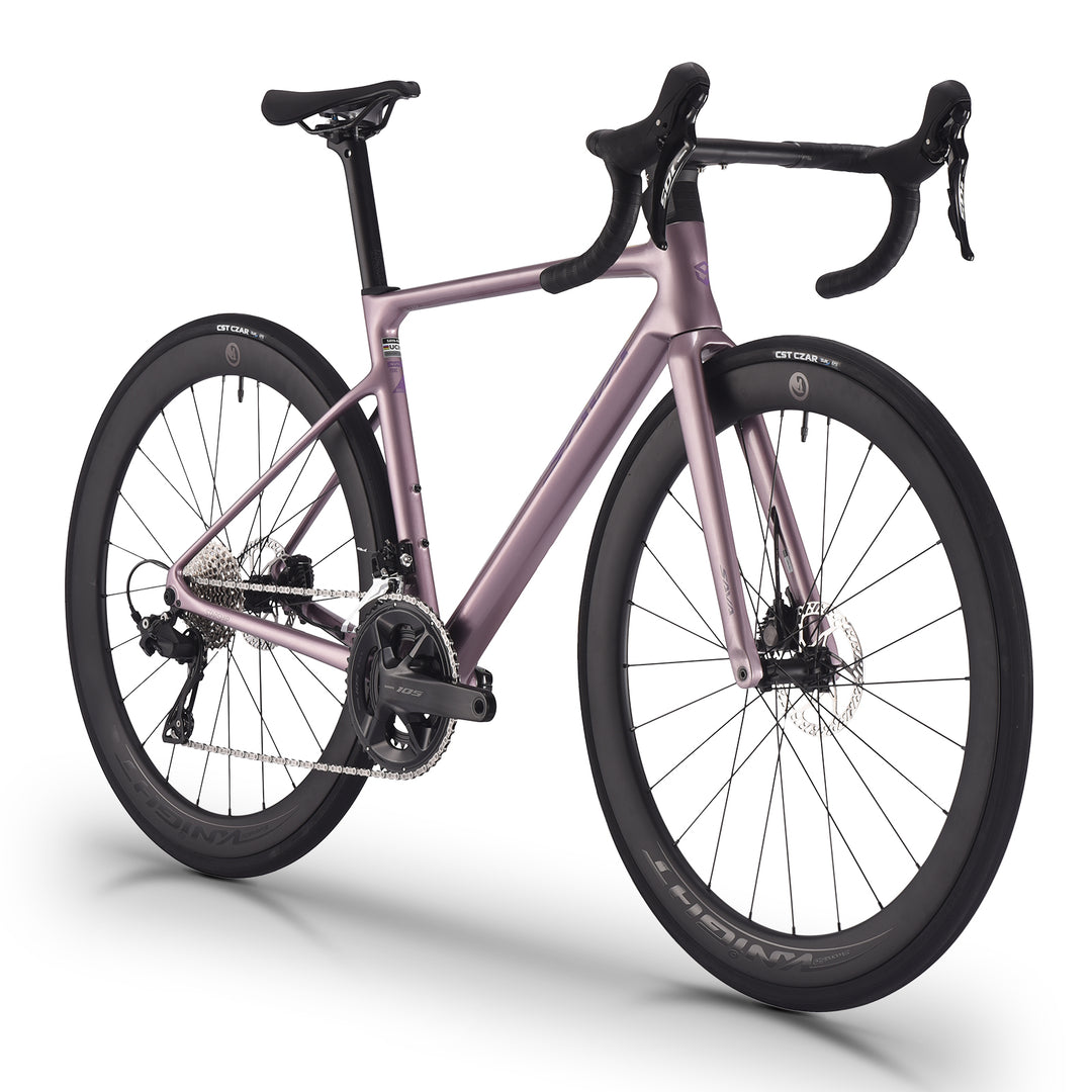 SAVA NEW STAR SHIP Carbon Fiber Road Bike Starry Purple - Shimano 105 Groupset Road Bicycle