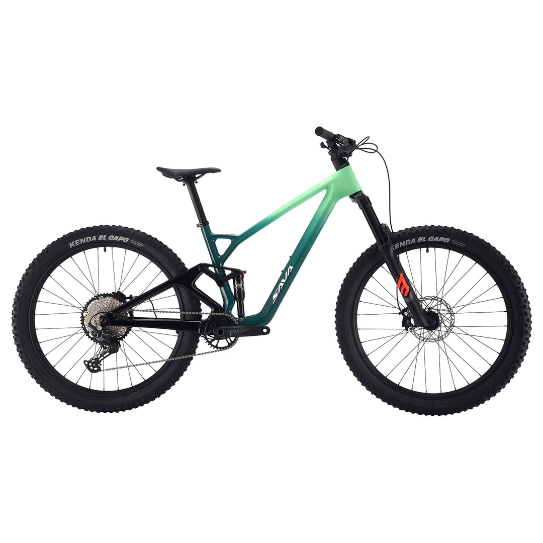 SAVA TITAN 612-Deore M6100 Full Suspension Carbon Mountain Bike 12SP