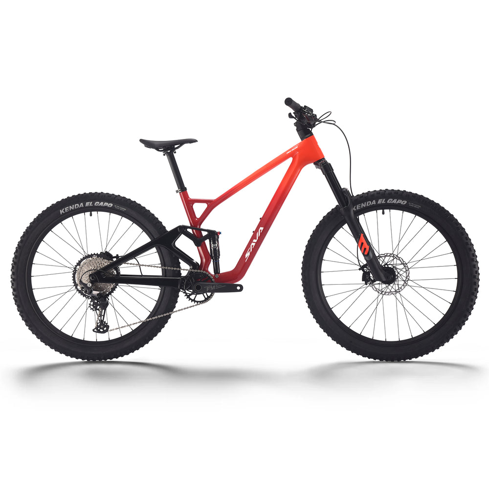 Affordable full suspension mountain bike​s online-sava titan612-fiery orange