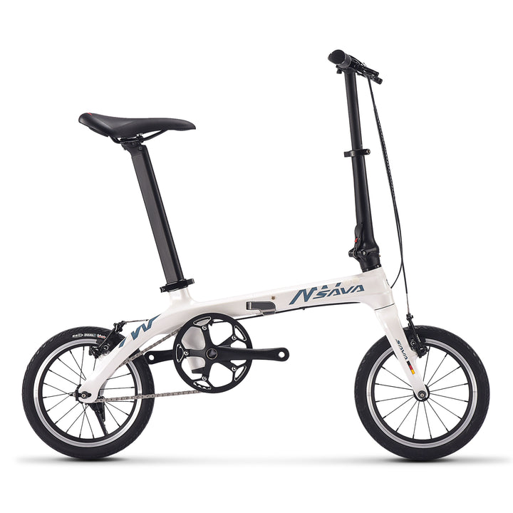 2026 SAVA Ultralight Travel Carbon Folding Bike-14inch-White