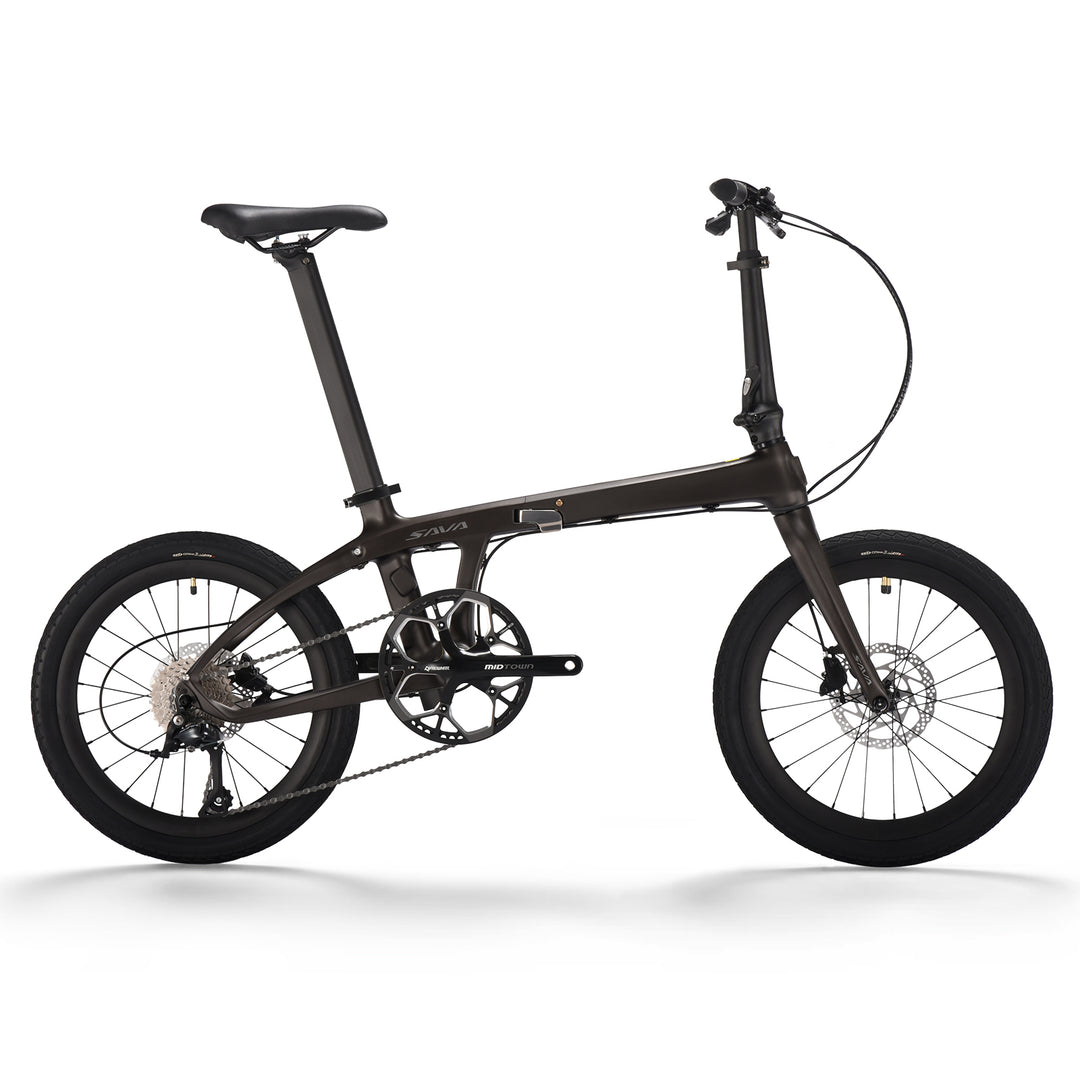 new sava z1 carbon fiber folding bike=-gray