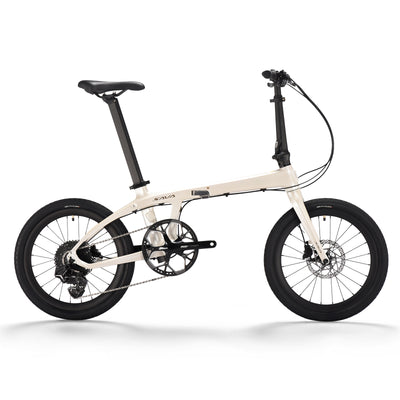 SAVA Z1-SE Carbon Folding Bike – 20″ Carbon Frame|SENTYEH 12-Speed Electronic Shifting|Hydraulic Disc Brakes-White