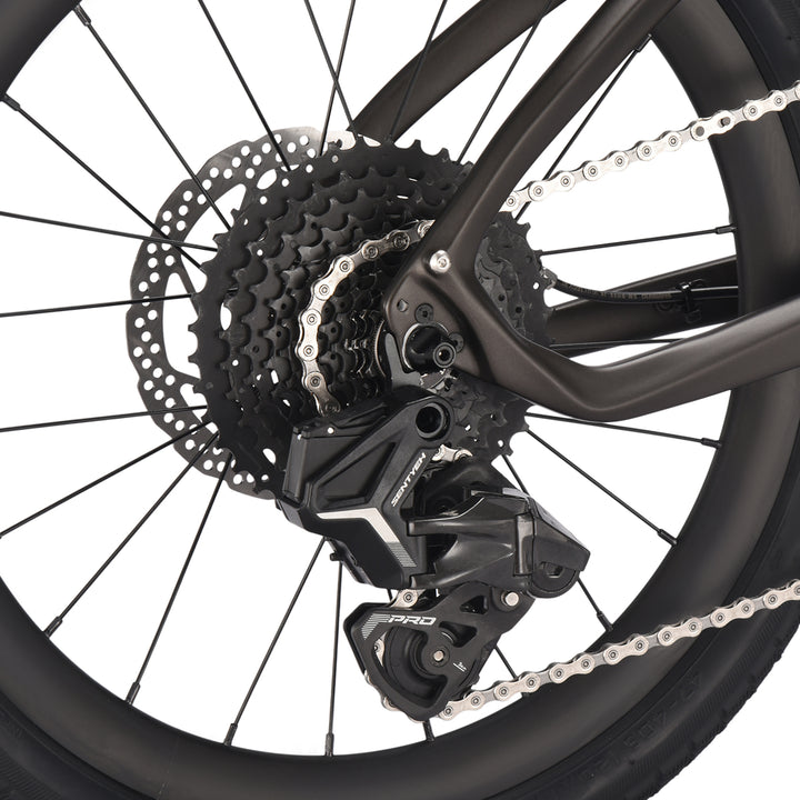 SENTYEH ES800-SS electronic rear derailleur close-up