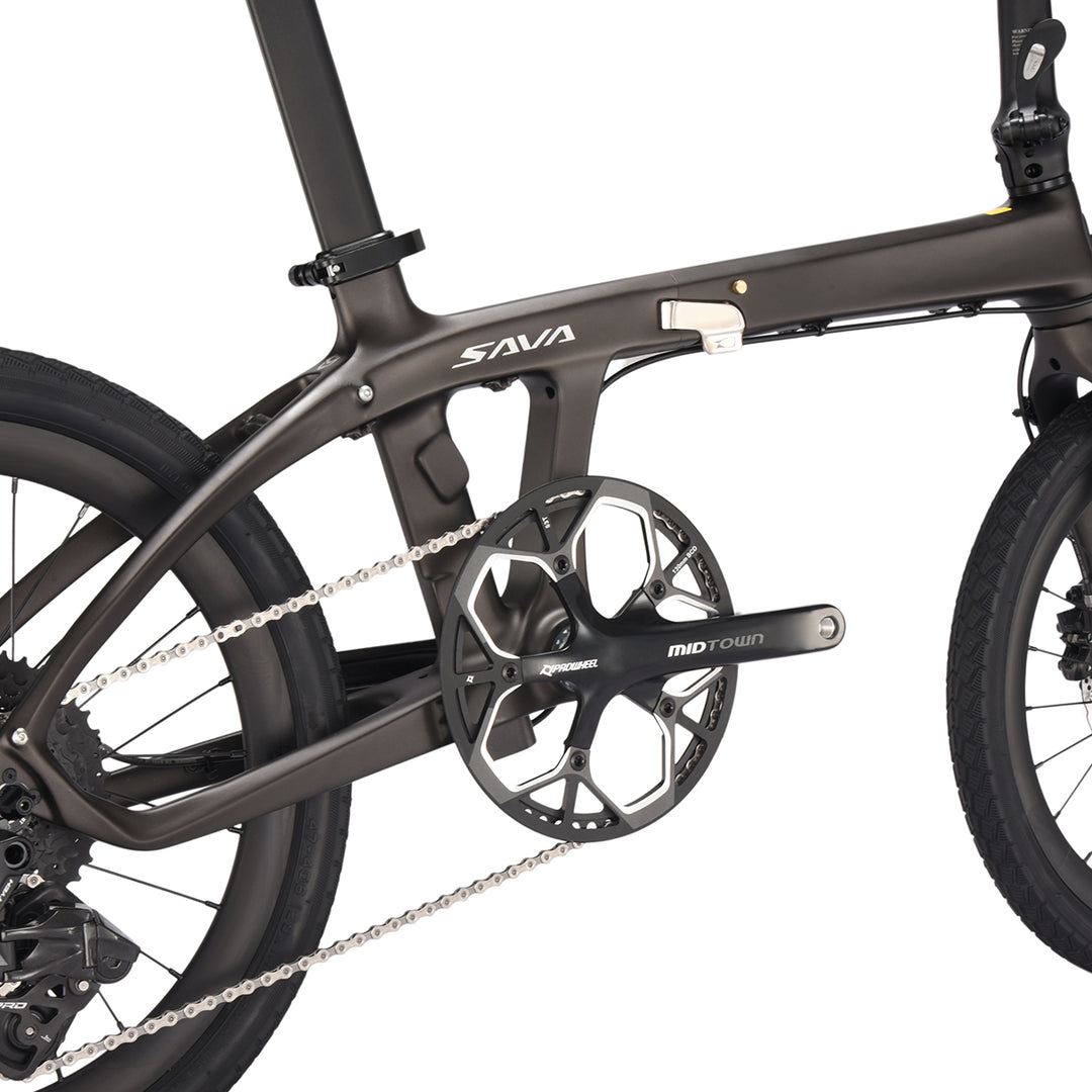 Center folding hinge mechanism of Z1-SE carbon frame