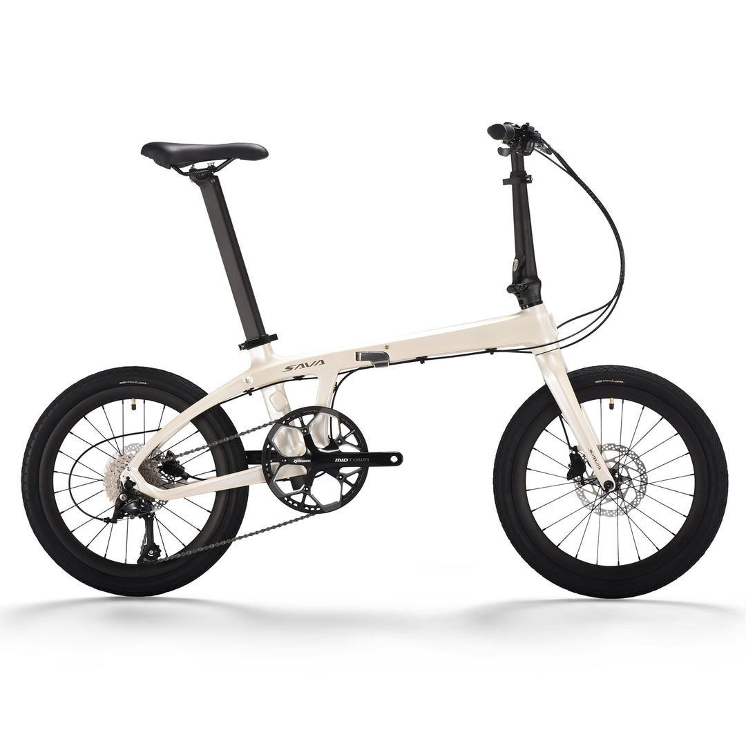 20inch SAVA Z1 carbon fiber folding bike-white