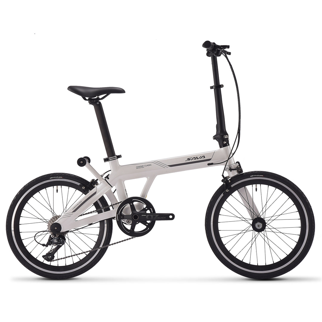 SAVA 20 Inch Z3 Carbon Folding Bike -Shimano Sora 9 Speed, Gray / 20 Inch