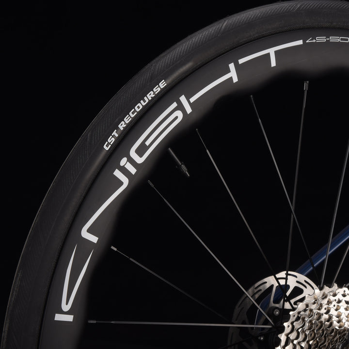 Carbon fiber wheel detail of SAVA Falcon SLR7 road bike