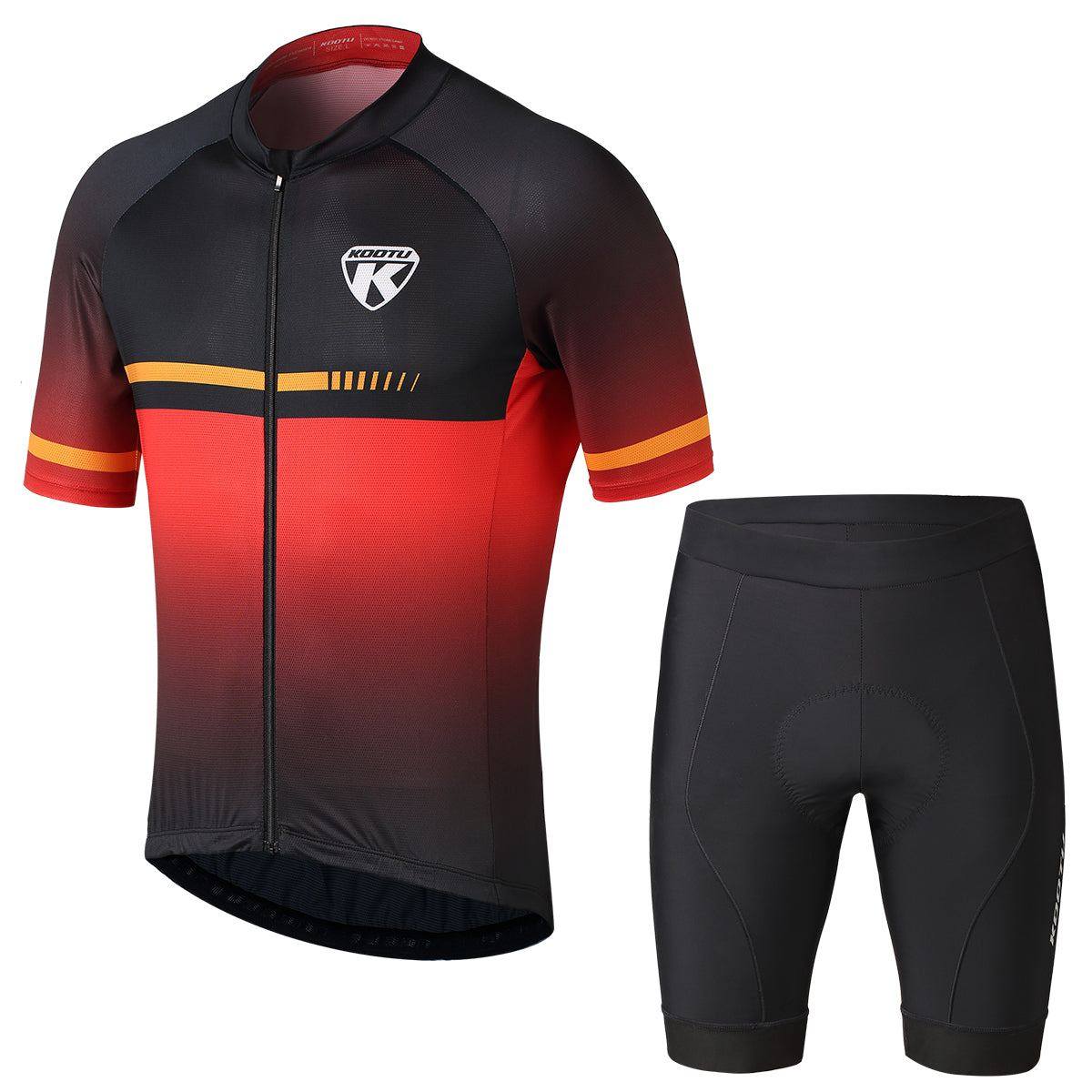 Cycling Jersey Kit Breathable Bike Shirt Unisex Clothing Set