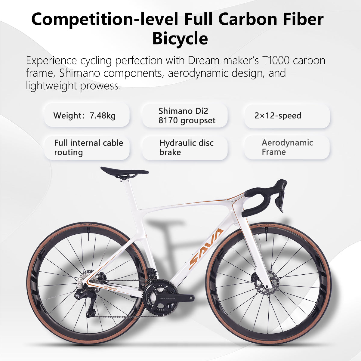 Dream Maker Ultegra Di2 フルカーボン ロードバイク 24S – SAVA