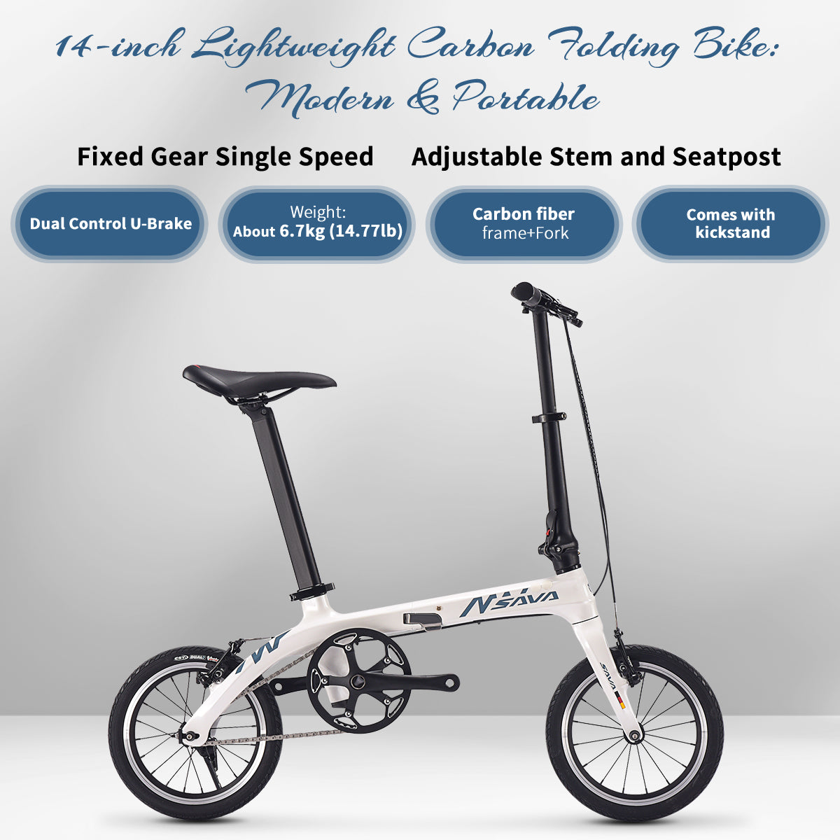 Fold Up Bike|14inch Carbon Fiber Folding Bike|Z0 – SAVA Carbon Bike