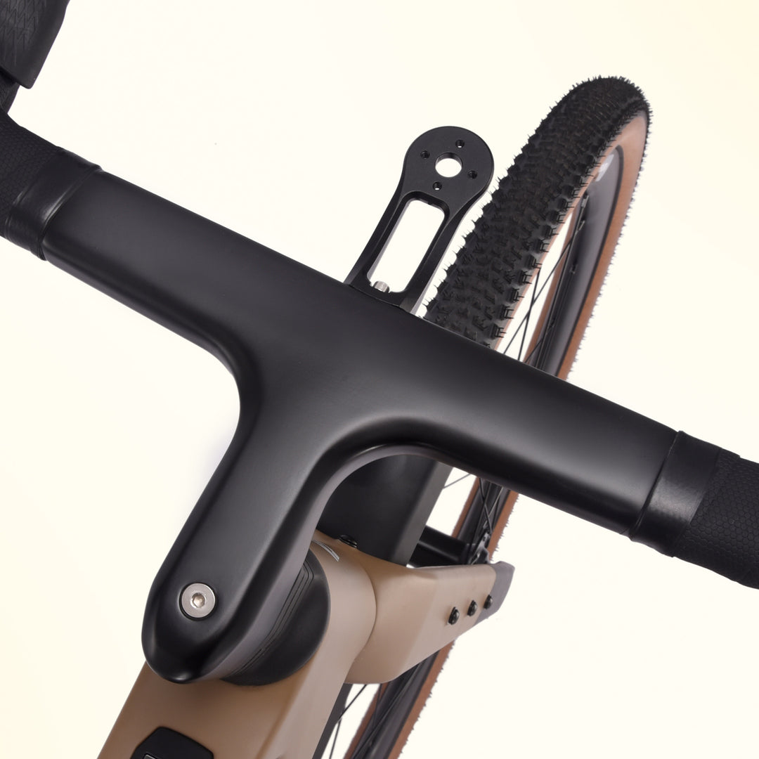 Integrated hanlebar with computer mount