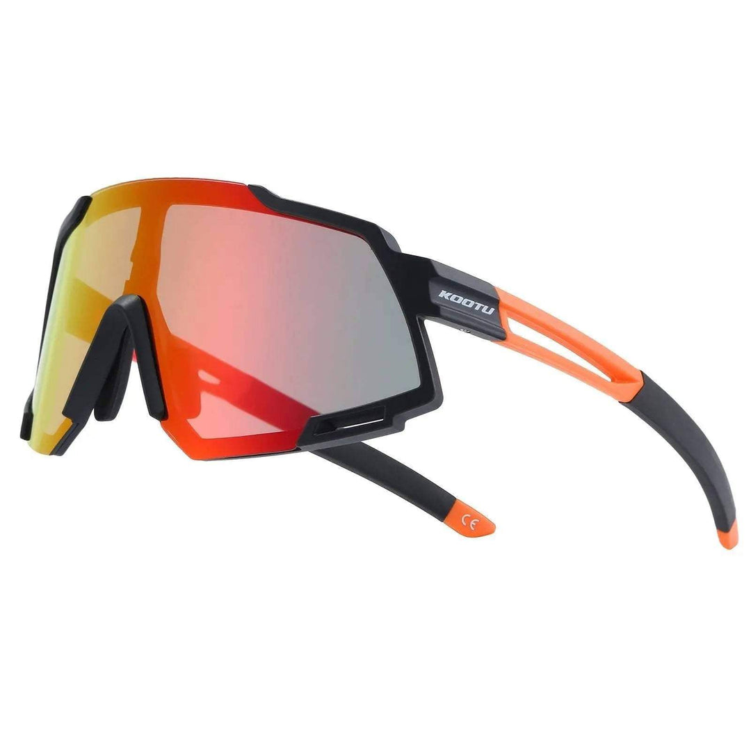 Polarized Cycling Sunglasses 5 Lens Bike Glasses Cycling Eyewear, Black ...