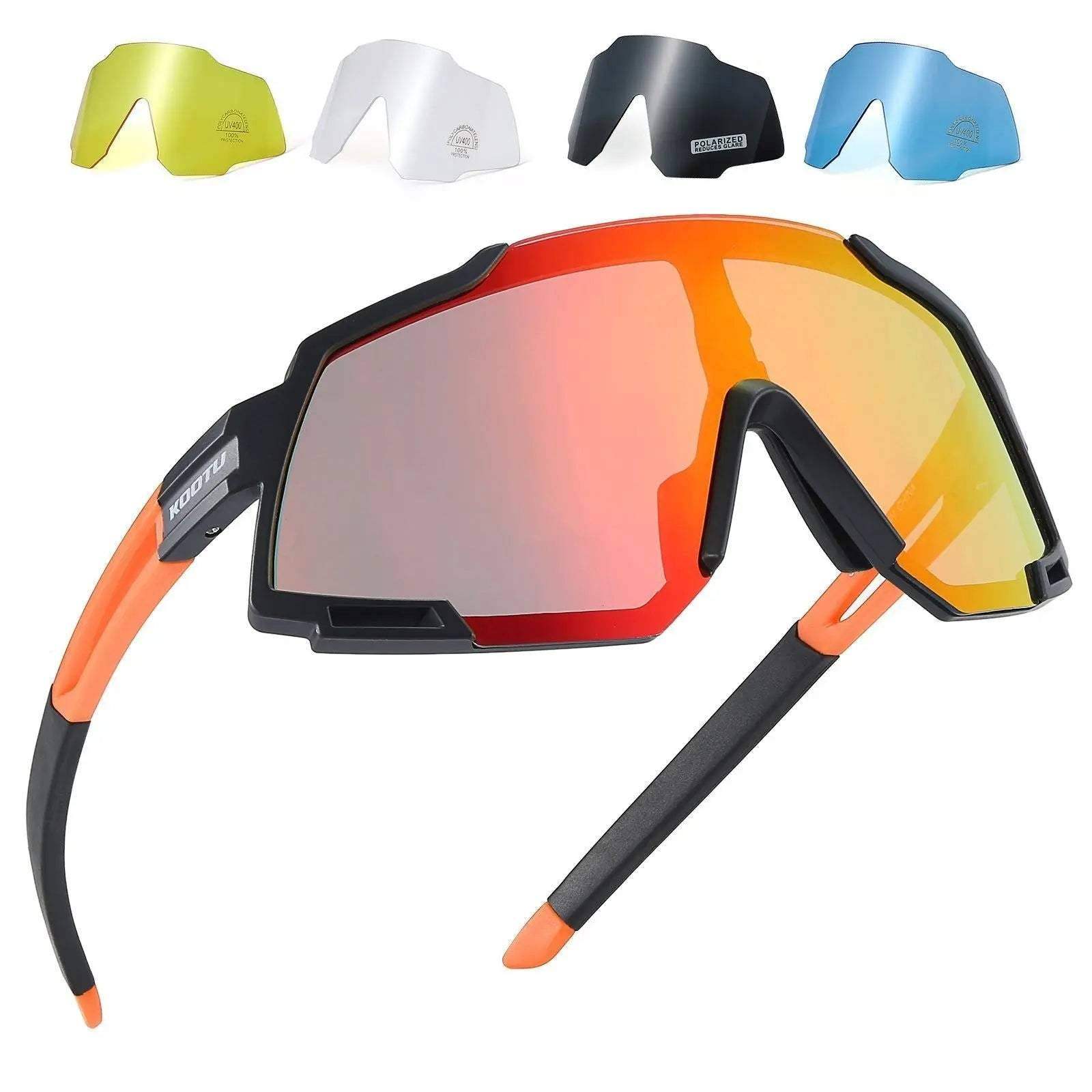 Orange discount cycling glasses