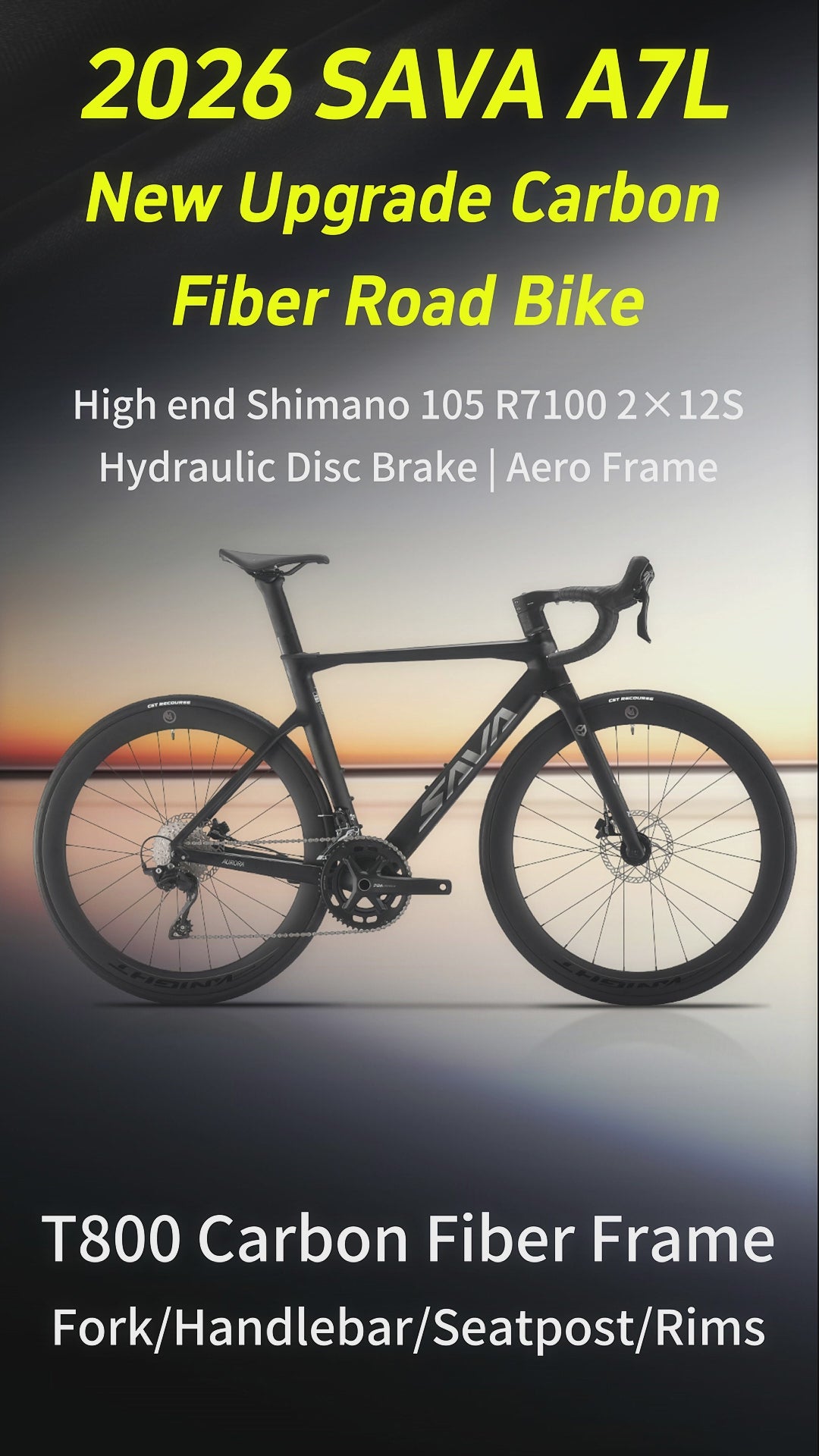 2026 SAVA A7L new upgrade carbon fiber road bike video