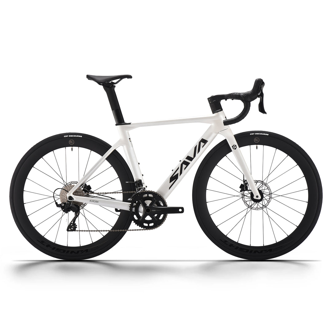 2026 SAVA A7L carbon road bike white side profile main product image