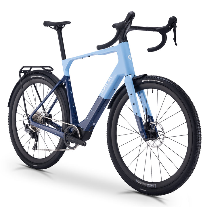 SAVA Gelaro S6 Carbon Gravel E-bike-Blue