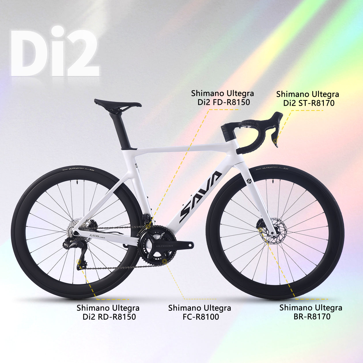 Carbon Fiber Racing Bike|Shimano Ultegra Di2 Groupset|Aurora