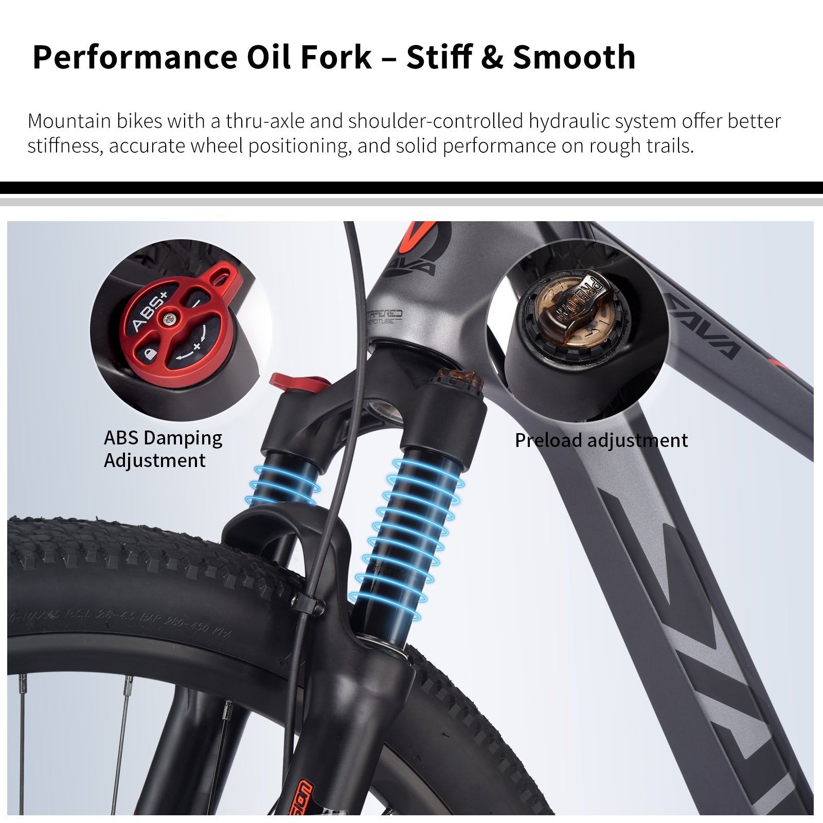 Shoulder-controlled suspension fork