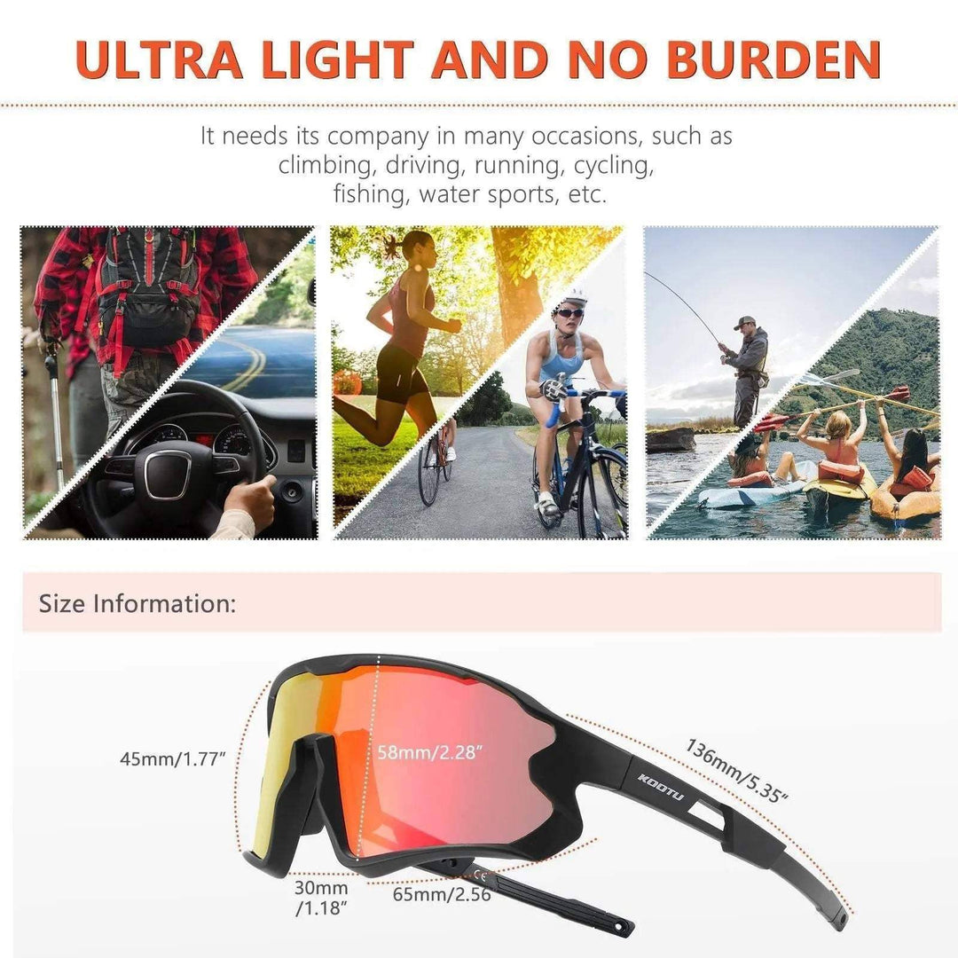 Unisex Cycling Sunglasses Polarized Glasses For Road MTB - SAVA Carbon Bike