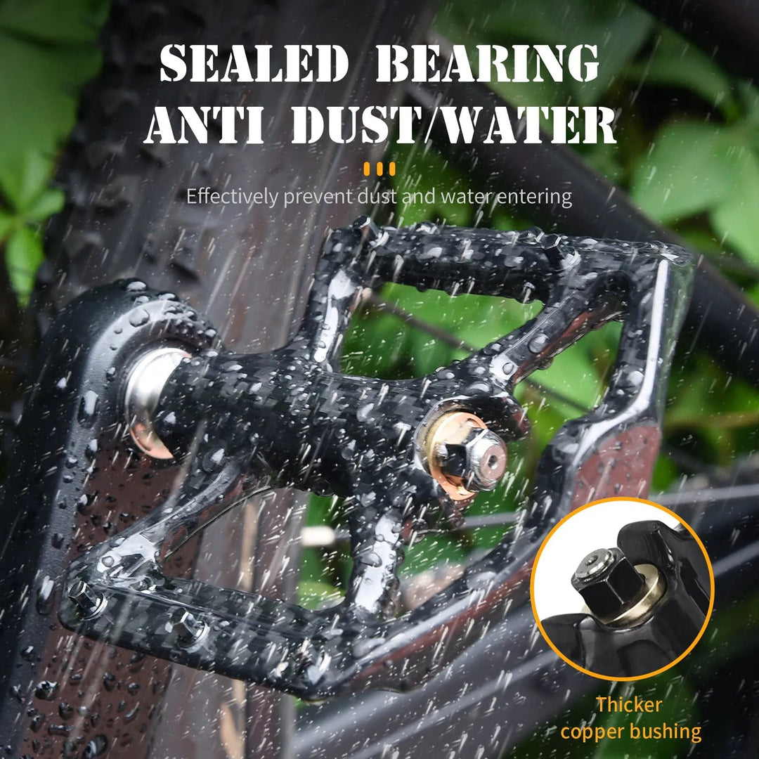 carbon pedale mountainbike Carbon Fiber Mountain Bike Flat Pedals