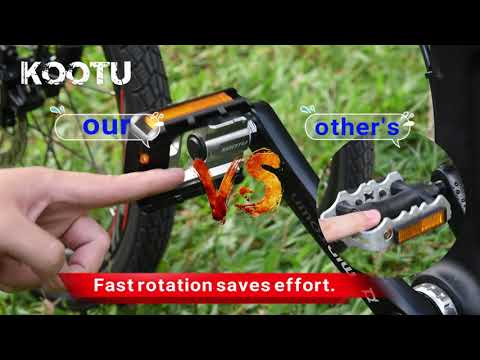 KOOTU folding bike pedals video